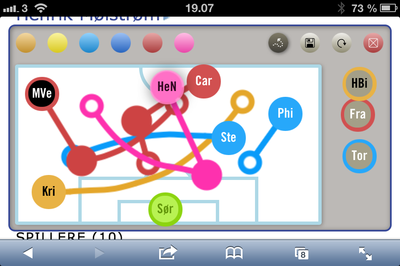 FC Frederiksberg Lineup app on mobile